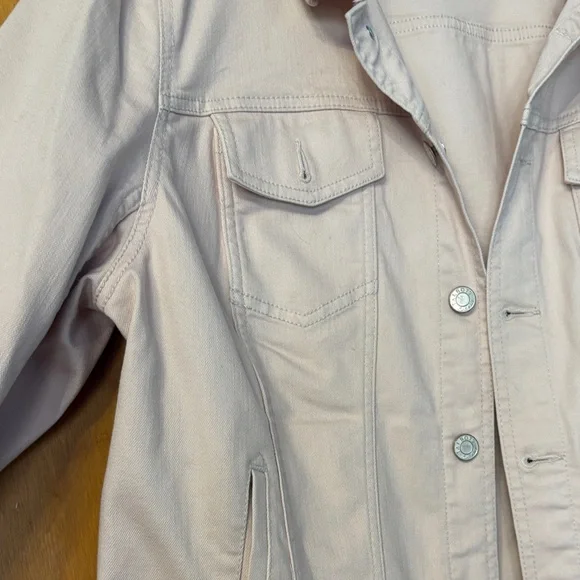 Talbots Soft Pink Jean Jacket - Picture 3 of 6